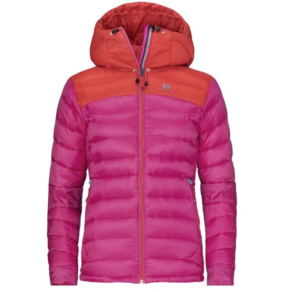 State of Elevenate Agile Jacket Womens Small Ski Coat Down Puffer Hood Pink Red - Picture 1 of 15